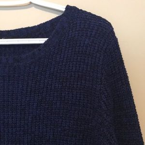 Dark blue long sweater
